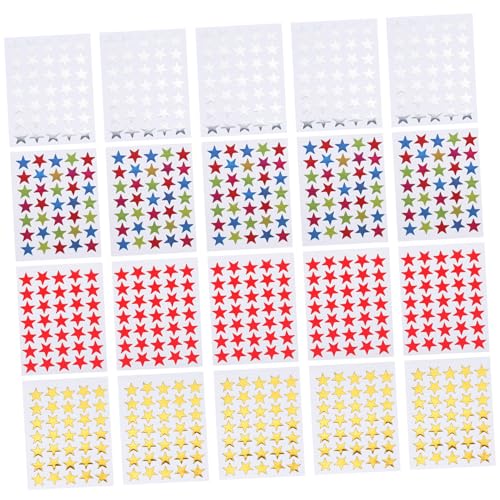 LRXIYODE 40 Blatt Selbstklebende Sternaufkleber Kindergarten Belohnungssticker Bunte und Metallic Fünf Punkte Aufkleber für Schüler LRXIYODE 40 Blatt Selbstklebende Sternaufkleber Kindergarten Belohnungssticker Bunte und Metallic Fünf Punkte Aufkleber für Schüler von LRXIYODE