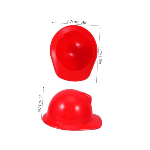 LRXIYODE 40 Stück Teiliges Mini Sicherheitshelm Robustem Kunststoff Bunte Miniatur Bauhelme als Puppen Partydekoration Geeignet für Haustiere und Bastelprojekte Vielseitig Einsetzbar für von LRXIYODE