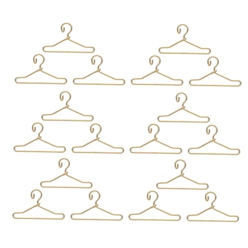 LRXIYODE 45 Stück Teiliges Mini Metall Puppenkleiderbügel Goldfarben Stabile Miniatur Kleiderbügel für Puppenhaus Langlebig Glatt Verarbeitet zur Organisation von Puppenkleidung und LRXIYODE 45 Stück Teiliges Mini Metall Puppenkleiderbügel Goldfarben Stabile Miniatur Kleiderbügel für Puppenhaus Langlebig Glatt Verarbeitet zur Organisation von Puppenkleidung und von LRXIYODE