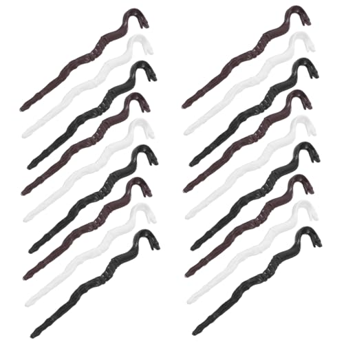 LRXIYODE 48stücke Mini Snake Wands Stylische Halloween Dekoration Für Partys Cosplay Und Geisterhäuser Robustem Kunststoff Kompakte Für Einfache Aufbewahrung von LRXIYODE