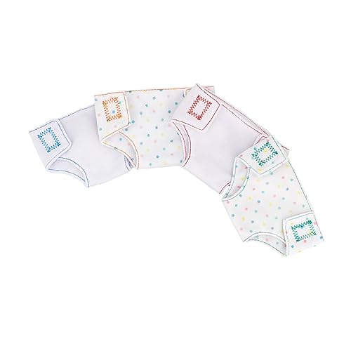 LRXIYODE 4Stücke Puppenzubehör Verstellbare Puppenunterwäsche für Puppen Wiederverwendbare Stoffwindeln für Kreatives Rollenspiel für Kleine LRXIYODE 4Stücke Puppenzubehör Verstellbare Puppenunterwäsche für Puppen Wiederverwendbare Stoffwindeln für Kreatives Rollenspiel für Kleine von LRXIYODE