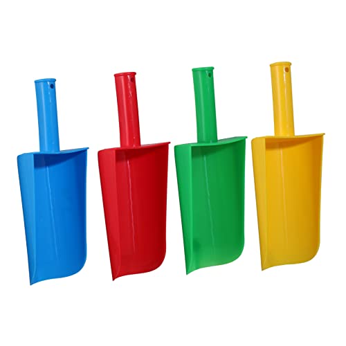 LRXIYODE 4Stücke Sandschaufel Leichte Kunststoffspielzeuge für Strand für Stundenlangen Sandspaß Sicher und Langlebig Farbe Zufällig für Kleinkinder von LRXIYODE