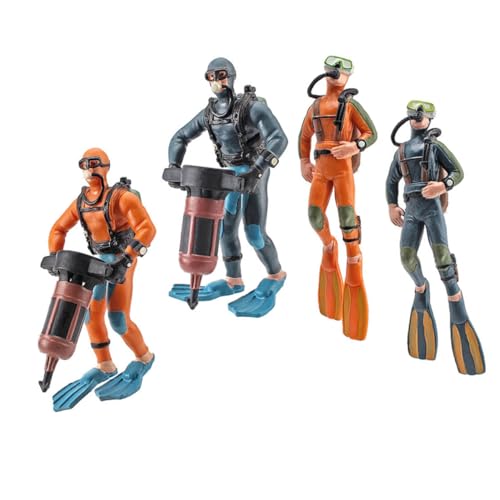 LRXIYODE 4Stücke Taucherfiguren für Aquarien Tauchermodelle Kreative Aquarium Dekoration Leicht und Langlebig für Natürliche Unterwasserlandschaften LRXIYODE 4Stücke Taucherfiguren für Aquarien Tauchermodelle Kreative Aquarium Dekoration Leicht und Langlebig für Natürliche Unterwasserlandschaften von LRXIYODE