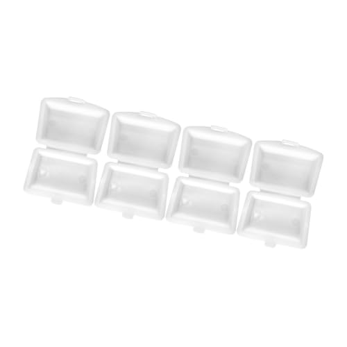 LRXIYODE 4er-Packung Mini-Lunchbox Container Essen Puppe Lunch-Box Miniatur -stütze Schaufenster Requisit Miniaturhaus Kit Landschaftsschmuck Weiß Plastik LRXIYODE 4er-Packung Mini-Lunchbox Container Essen Puppe Lunch-Box Miniatur -stütze Schaufenster Requisit Miniaturhaus Kit Landschaftsschmuck Weiß Plastik von LRXIYODE