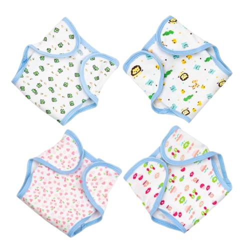 LRXIYODE 4pcs Wiederverwendbare Puppenwindeln, Waschbare Babypuppenwindeln, Neugeborene Puppenkleidungszubehör, Verstellbare Puppenunterwäsche Für Vorgetäuschtes Spielen LRXIYODE 4pcs Wiederverwendbare Puppenwindeln, Waschbare Babypuppenwindeln, Neugeborene Puppenkleidungszubehör, Verstellbare Puppenunterwäsche Für Vorgetäuschtes Spielen von LRXIYODE