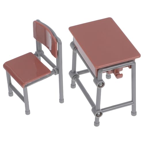 LRXIYODE 5 Sets Miniatur-klassenzimmermöbel-Set, Realistischer Mini-schultisch- Und Stuhlmodelle, Puppenhauszubehör, Requisiten Für Die Heimdekoration, Lernspielzeug LRXIYODE 5 Sets Miniatur-klassenzimmermöbel-Set, Realistischer Mini-schultisch- Und Stuhlmodelle, Puppenhauszubehör, Requisiten Für Die Heimdekoration, Lernspielzeug von LRXIYODE