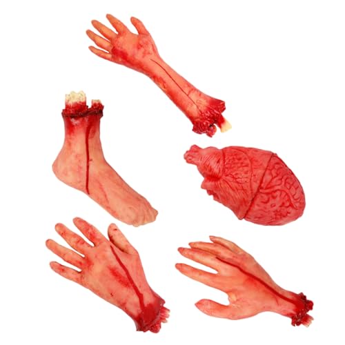 LRXIYODE 5 Stück Abgetrennte Gliedmaßen Requisiten Halloween Gefälschte Hand Menschliches Skelett Dekorations Requisiten Für Die Gebrochenen Piratenhände Hausschuhe Patches LRXIYODE 5 Stück Abgetrennte Gliedmaßen Requisiten Halloween Gefälschte Hand Menschliches Skelett Dekorations Requisiten Für Die Gebrochenen Piratenhände Hausschuhe Patches von LRXIYODE