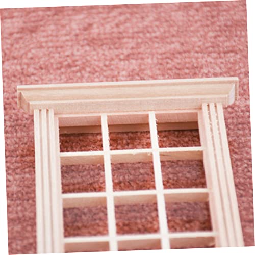 LRXIYODE 5 Stück Miniatur Holzfenster Teiliges Realistische Miniatur Fensterrahmen für Puppenhaus Detailreiche Dekoration und Spielzeughaus Zubehör für Kreative Bastelprojekte und Kleine von LRXIYODE