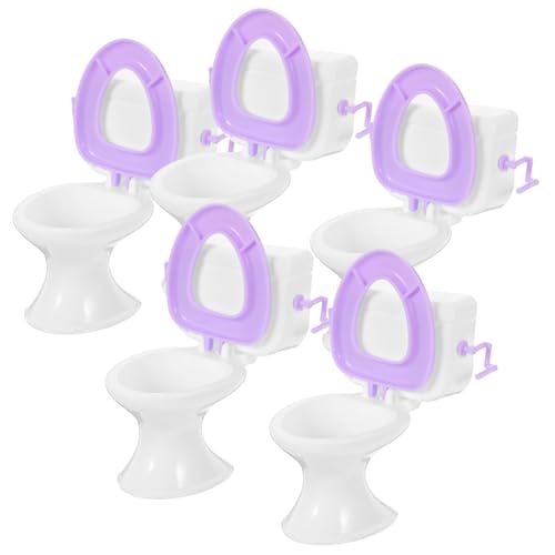 LRXIYODE 5 Stück Puppen-Toilettenspielzeug Puppenhaus-Toilettensitz Zubehör für Puppenhäuser Bathroom Accessories Badezimmer zubehör Puppenhaus Mini-Toilette Zubehör für Miniaturpuppen LRXIYODE 5 Stück Puppen-Toilettenspielzeug Puppenhaus-Toilettensitz Zubehör für Puppenhäuser Bathroom Accessories Badezimmer zubehör Puppenhaus Mini-Toilette Zubehör für Miniaturpuppen von LRXIYODE