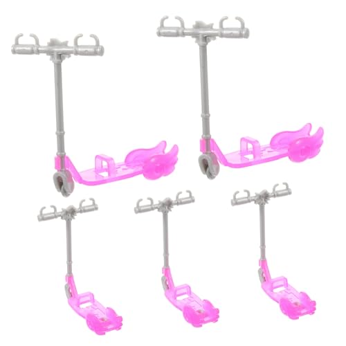 LRXIYODE 5 Stück Puppenhaus-riemenscheibe Puppe Scooter Prop Puppenspielhaus Scooter Partyspiele Roller Spielhauszubehör Roller Für Puppen Puppe Kunststoff Scooter Plastik von LRXIYODE