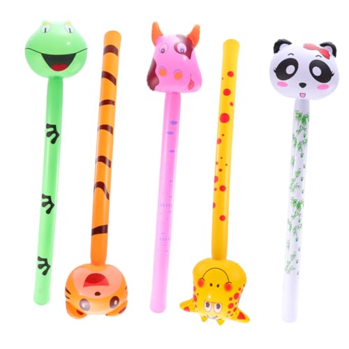 LRXIYODE 5 Stück Teiliges Aufblasbarer Tier sticks aus Sicherem PVC Farbenfrohe Kinderfreundliche Party dekoration Schnell Aufblasbar und Platzsparend für Geburtstagsfeiern und LRXIYODE 5 Stück Teiliges Aufblasbarer Tier sticks aus Sicherem PVC Farbenfrohe Kinderfreundliche Party dekoration Schnell Aufblasbar und Platzsparend für Geburtstagsfeiern und von LRXIYODE