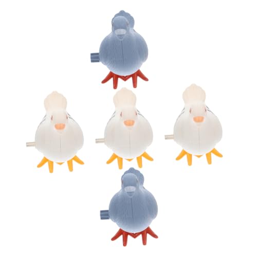 LRXIYODE 5 Stück Teiliges Aufziehspielzeug Taube Windup Interaktives Miniatur Wind Up Vogel Leicht Tragbar Für Drinnen Draußen Zufällige Farbe Zufällige Farbe von LRXIYODE