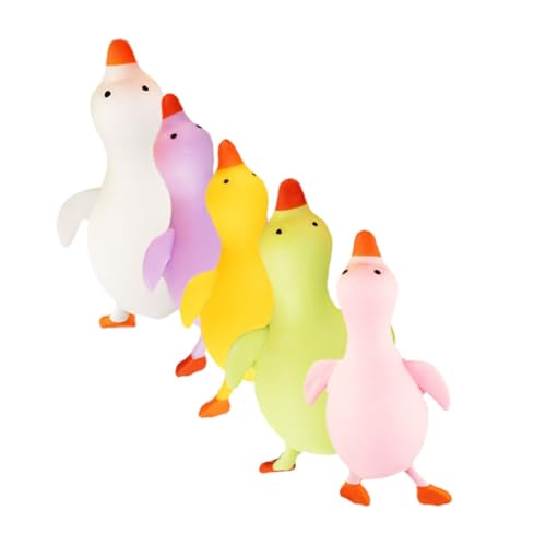 LRXIYODE 5 Stück Teiliges Bunte Enten Quetschspielzeuge aus TPR Stressabbauende Cartoon Squeeze Toys für Erwachsene und Lustige Party deko und Entspannendes Handspielzeug LRXIYODE 5 Stück Teiliges Bunte Enten Quetschspielzeuge aus TPR Stressabbauende Cartoon Squeeze Toys für Erwachsene und Lustige Party deko und Entspannendes Handspielzeug von LRXIYODE