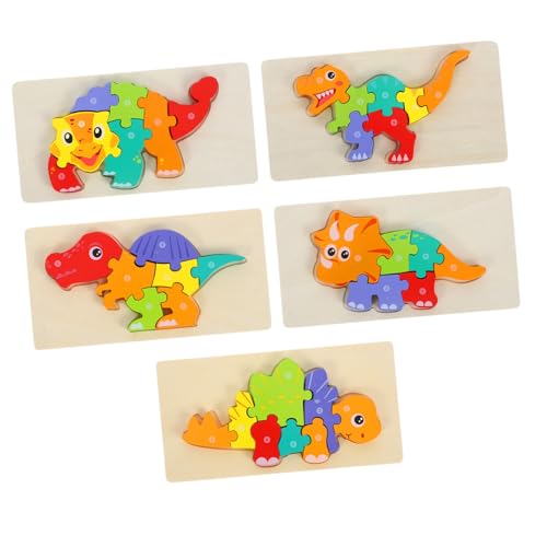 LRXIYODE 5 Stück Teiliges Dinosaurier Holzpuzzle für Kleinkinder Montessori Lernspielzeug Bunte Fördert Feinmotorik Hand Auge Koordination und Logisches Denken Vorschule LRXIYODE 5 Stück Teiliges Dinosaurier Holzpuzzle für Kleinkinder Montessori Lernspielzeug Bunte Fördert Feinmotorik Hand Auge Koordination und Logisches Denken Vorschule von LRXIYODE