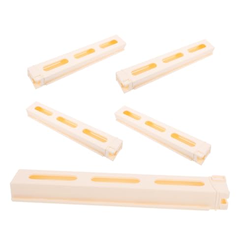 LRXIYODE 5 Stück Teiliges Domino Aufbewahrungsbox mit Rampenmechanismus Langlebige Kunststoff Domino Halter für Mexican Train Spiel Organisiert und Interaktiv für Familien und Spielefans von LRXIYODE