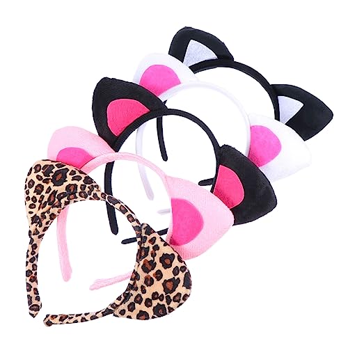 LRXIYODE 5 Stück Teiliges Katzenohren Haarband für Erwachsene Vielseitig für Party Halloween Cosplay Süßes Design in Dunkel Rosa als Kostümzubehör und LRXIYODE 5 Stück Teiliges Katzenohren Haarband für Erwachsene Vielseitig für Party Halloween Cosplay Süßes Design in Dunkel Rosa als Kostümzubehör und von LRXIYODE