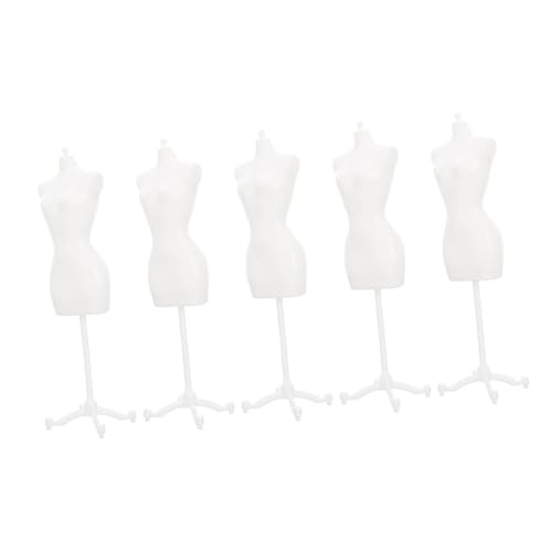 LRXIYODE 5 Stück Teiliges Miniatur Puppenkleiderständer Stabiler Kunststoff Mannequin Halter Weißer Mini Mannequin Support für Puppenkleidung für Puppenhaus Dekoration LRXIYODE 5 Stück Teiliges Miniatur Puppenkleiderständer Stabiler Kunststoff Mannequin Halter Weißer Mini Mannequin Support für Puppenkleidung für Puppenhaus Dekoration von LRXIYODE