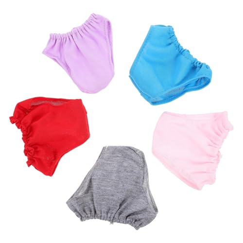 LRXIYODE 5 Stück Teiliges Puppenunterwäsche Elastische Doll Panties in Rosa Rot Blau Waschbar und Wiederverwendbar Leichtes Strapazierfähiges Material Geeignet als Puppenzubehör für Puppen LRXIYODE 5 Stück Teiliges Puppenunterwäsche Elastische Doll Panties in Rosa Rot Blau Waschbar und Wiederverwendbar Leichtes Strapazierfähiges Material Geeignet als Puppenzubehör für Puppen von LRXIYODE