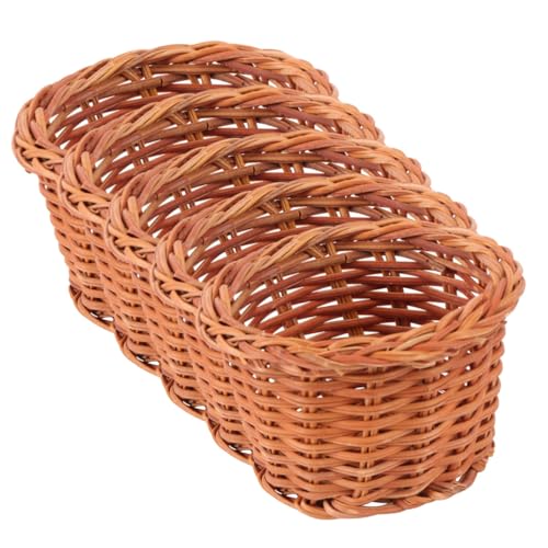 LRXIYODE 5 Stück Zubehör für Puppenhäuser Kleiner Bastelkorb Gewebter Korb kleine Vorratsbehälter Weiden Körbe Puppenhausbauzubehör Miniatur-Zubehör Puppenhaus-Minikorb Korb-Modell Rattan LRXIYODE 5 Stück Zubehör für Puppenhäuser Kleiner Bastelkorb Gewebter Korb kleine Vorratsbehälter Weiden Körbe Puppenhausbauzubehör Miniatur-Zubehör Puppenhaus-Minikorb Korb-Modell Rattan von LRXIYODE