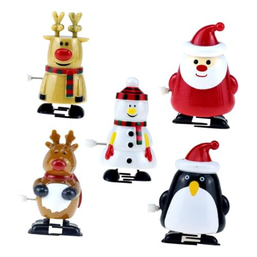 LRXIYODE 5 Stücke Santa Weihnachten Schneemann Walking Urlaub Wind Up Kleine Wind Up Santas Dunkelbraun Kunststoff LRXIYODE 5 Stücke Santa Weihnachten Schneemann Walking Urlaub Wind Up Kleine Wind Up Santas Dunkelbraun Kunststoff von LRXIYODE