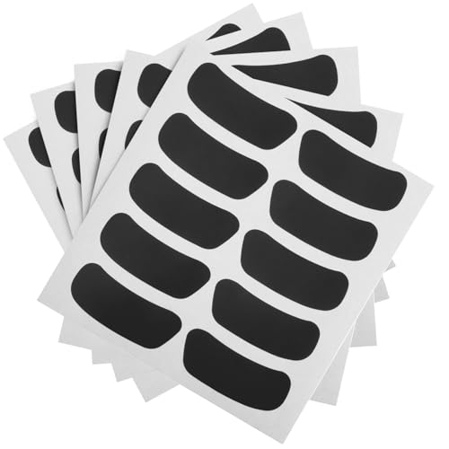 LRXIYODE 50 Blatt Sport Fan Augenaufkleber Atmungsaktiv Kleine Multifunktionale Augenstreifen Fans Zubehör für Baseball Fußball Lacrosse Spieltag Schwarz von LRXIYODE