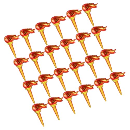 LRXIYODE 50 Stück Aufblasbare Fackeln Große Realistische Feuerfackel Requisite Leicht Tragbar für Sportwettkämpfe Cosplay Outdoor Partydekoration Veranstaltung von LRXIYODE