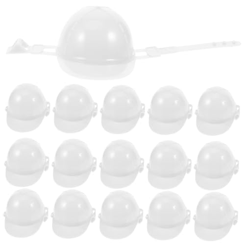 LRXIYODE 50 Stück Miniatur sicherheitshelme aus Robustem Kunststoff Realistische Kleine Helme als Puppenzubehör und Partydekoration Vielseitige Mini Bauhelm Modelle für DIY und Foto von LRXIYODE