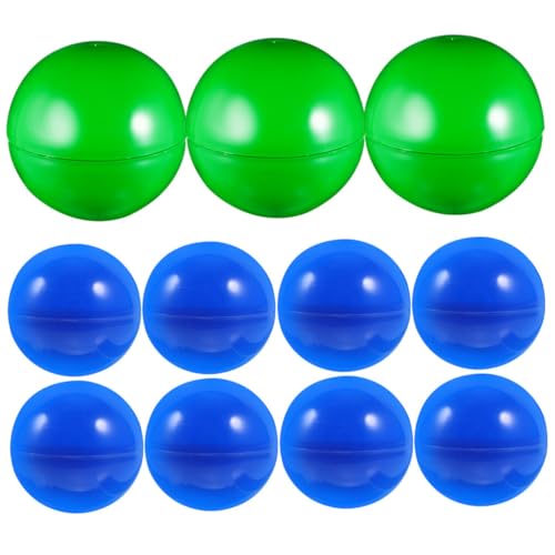 LRXIYODE 50 Stück Offene Lotteriebälle Befüllbare PVC Rafflebälle in Blau und Grün Leichte Tragbare Party und Eventbälle für Gewinnspiele Festdekoration Bastelprojekte von LRXIYODE