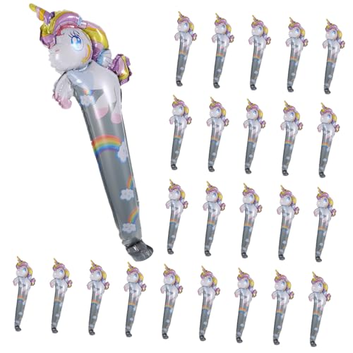 LRXIYODE 50 Stück Teiliges Einhorn-folienballon Handgriff Aufblasbare Riesen-luftballons Partydekoration für Innen und Außen Animal Balloons für Einhorn-mottopartys und Festliche Anlässe von LRXIYODE