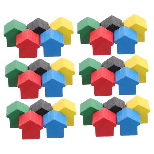 LRXIYODE 50 Stück Teiliges Holzspiel zubehör Set Bunte Spielfiguren Häuser Hotels für Brettspiele Kinderfamilien Strategisches Schachspiel Zubehör für Interaktives Spiel und Lernspaß LRXIYODE 50 Stück Teiliges Holzspiel zubehör Set Bunte Spielfiguren Häuser Hotels für Brettspiele Kinderfamilien Strategisches Schachspiel Zubehör für Interaktives Spiel und Lernspaß von LRXIYODE