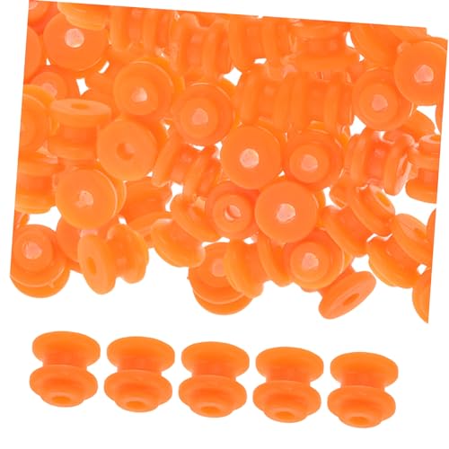 LRXIYODE 50 Stück Teiliges Kunststoff Riemenscheiben für DIY Modellbau Präzise Zahnräder Einfach zu Montieren Geeignet für Mechanische Experimente und Spielzeugmodelle Orange von LRXIYODE
