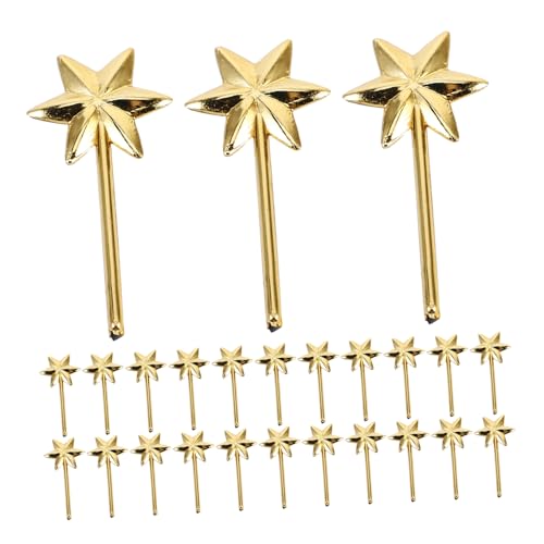 LRXIYODE 50 Stück Teiliges Mini Hexagramm Stäbe in Gold Glänzend Beschichtet Vielseitig für DIY Bastelprojekte Partydekorationen und Persönliche Notizen Langlebig und Einzigartig Gestaltet von LRXIYODE