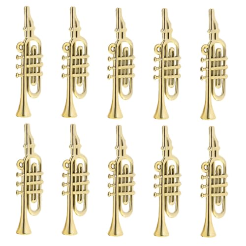 LRXIYODE 50 Stück Teiliges Miniatur Musikinstrumenten Glänzende Goldene Mini Trompete und Saxophon Modelle Handliche Deko Ornamente für Weihnachtsbaum Basteln Party und DIY LRXIYODE 50 Stück Teiliges Miniatur Musikinstrumenten Glänzende Goldene Mini Trompete und Saxophon Modelle Handliche Deko Ornamente für Weihnachtsbaum Basteln Party und DIY von LRXIYODE