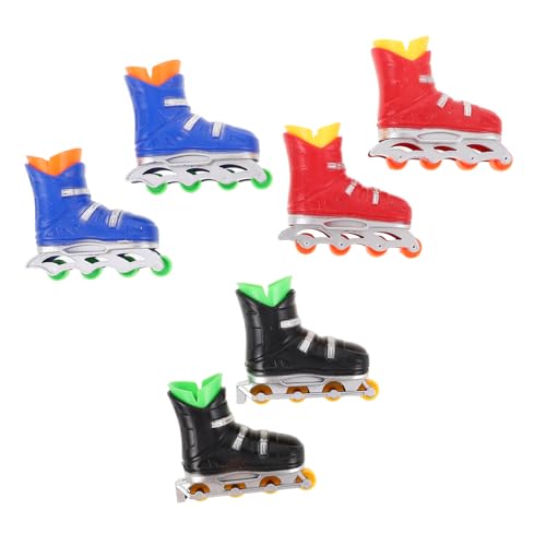 LRXIYODE 6 Paare Mini Finger Skateboards Kompakte Finger Skates für Erwachsene für Schreibtischunterhaltung Reise und Bürospaß von LRXIYODE