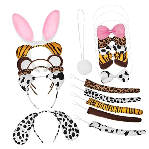 LRXIYODE 6 Sätze Cartoon-stirnband-kopfschmuck Leopardenohren Und Schwanzkinder Mäuseohren Und - Ohr-stirnband-cosplay Kostüm Mädchen Tiere Wolf Haarband Lustig Flanell LRXIYODE 6 Sätze Cartoon-stirnband-kopfschmuck Leopardenohren Und Schwanzkinder Mäuseohren Und - Ohr-stirnband-cosplay Kostüm Mädchen Tiere Wolf Haarband Lustig Flanell von LRXIYODE