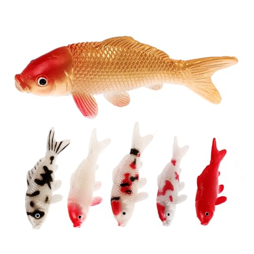 LRXIYODE 6 Stück Aquarium Dekoration Aquarienfilter Fischfigur Muschel Fische Leben Tank Simulierter Fisch Futterspender Kleiner Aquariumreiniger Luft Roboter Anlage Künstlich PVC LRXIYODE 6 Stück Aquarium Dekoration Aquarienfilter Fischfigur Muschel Fische Leben Tank Simulierter Fisch Futterspender Kleiner Aquariumreiniger Luft Roboter Anlage Künstlich PVC von LRXIYODE