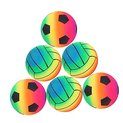 LRXIYODE 6 Stück Aufblasbare Strandbälle aus PVC Bunte Spielbälle für und Strand Kindgerecht und Robust für Drinnen und Draußen LRXIYODE 6 Stück Aufblasbare Strandbälle aus PVC Bunte Spielbälle für und Strand Kindgerecht und Robust für Drinnen und Draußen von LRXIYODE