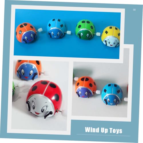 LRXIYODE 6 Stück Aufziehspielzeug aus Kunststoff Bunte Wind up Tierfiguren für Lustiges Partyspielzeug Mechanischer Mechanismus ohne Strom für Kindergartenfest und Zufällige Farbe von LRXIYODE