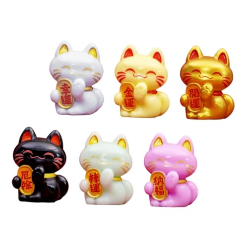 LRXIYODE 6 Stück Glückskatzen Modellkätzchen Katzenspielzeug Mini Kätzchen Skulptur Katzentunnel Freizeit Katzenfigur Nickerchen Spielzeugfigur Katzenpool Süße Katzen Bonsai LRXIYODE 6 Stück Glückskatzen Modellkätzchen Katzenspielzeug Mini Kätzchen Skulptur Katzentunnel Freizeit Katzenfigur Nickerchen Spielzeugfigur Katzenpool Süße Katzen Bonsai von LRXIYODE