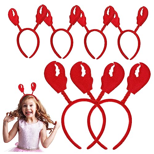 LRXIYODE 6 Stück Krabben Stirnbänder für Damen Karneval Kostüm Haarreif mit Antennen und Krallen für Cosplay Party und Halloween Zubehör LRXIYODE 6 Stück Krabben Stirnbänder für Damen Karneval Kostüm Haarreif mit Antennen und Krallen für Cosplay Party und Halloween Zubehör von LRXIYODE