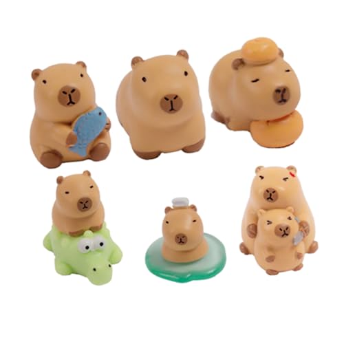 LRXIYODE 6 Stück Mikro Landschafts Capybara Figuren Miniatur Landschaftsdekoration Capybara Schreibtisch Ornament Miniatur Capybara Simulation Tier Ornamente Capybara Raumdekor LRXIYODE 6 Stück Mikro Landschafts Capybara Figuren Miniatur Landschaftsdekoration Capybara Schreibtisch Ornament Miniatur Capybara Simulation Tier Ornamente Capybara Raumdekor von LRXIYODE