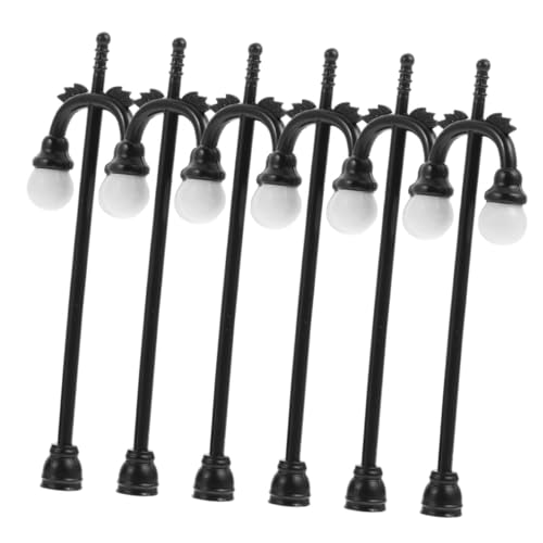 LRXIYODE 6 Stück Mini-Park-Ornamente Laternen Für Modelleisenbahnen Lampe Lichter Für Miniaturdorf Modell Laternenpfahl Figur Markierungen Für Miniaturen Plastik LRXIYODE 6 Stück Mini-Park-Ornamente Laternen Für Modelleisenbahnen Lampe Lichter Für Miniaturdorf Modell Laternenpfahl Figur Markierungen Für Miniaturen Plastik von LRXIYODE