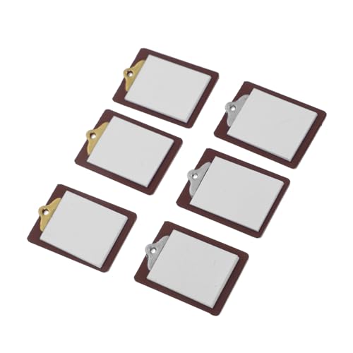 LRXIYODE 6 Stück Miniatur Schreibtafeln mit Klemmbrett Dekorative Whiteboards für Puppenhaus Realistische Schreibtafel Zubehör für Modellbau Leicht Funktional für Sammler und DIY Szenen LRXIYODE 6 Stück Miniatur Schreibtafeln mit Klemmbrett Dekorative Whiteboards für Puppenhaus Realistische Schreibtafel Zubehör für Modellbau Leicht Funktional für Sammler und DIY Szenen von LRXIYODE