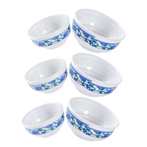 LRXIYODE 6 Stück Nachgeahmte blau-weiße Porzellanschale winzig Mini Cutie lieblich Geburtstags Mikroszenendekoration besteck Puppenschale kleines Hauszubehör Plastik LRXIYODE 6 Stück Nachgeahmte blau-weiße Porzellanschale winzig Mini Cutie lieblich Geburtstags Mikroszenendekoration besteck Puppenschale kleines Hauszubehör Plastik von LRXIYODE