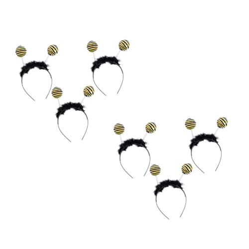 LRXIYODE 6 Stück Perlenkugel Stirnband Glitzerstirnband Party-Kopfbedeckungen Party-Festival-Stirnband Antennenstirnband Kopfschmuck Bienen-Pailletten-Kopfbedeckung Plastik Schwarz LRXIYODE 6 Stück Perlenkugel Stirnband Glitzerstirnband Party-Kopfbedeckungen Party-Festival-Stirnband Antennenstirnband Kopfschmuck Bienen-Pailletten-Kopfbedeckung Plastik Schwarz von LRXIYODE