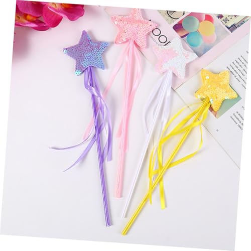 LRXIYODE 6 Stück Pinke Stern Glitzer Feenstäbe mit Pailletten Leichte Feen Kostümrequisiten für Kinderparty Cosplay und Bühnenauftritte Handliche Spielzeugstäbe für Mädchen LRXIYODE 6 Stück Pinke Stern Glitzer Feenstäbe mit Pailletten Leichte Feen Kostümrequisiten für Kinderparty Cosplay und Bühnenauftritte Handliche Spielzeugstäbe für Mädchen von LRXIYODE