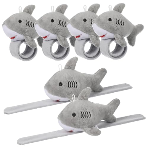 LRXIYODE 6 Stück Plüsch Shark Slap Armbänder Weiche Tierarmbänder Sicherer Spielspaß Party Deko Jungen Mädchen LRXIYODE 6 Stück Plüsch Shark Slap Armbänder Weiche Tierarmbänder Sicherer Spielspaß Party Deko Jungen Mädchen von LRXIYODE
