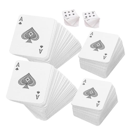 LRXIYODE 6 Stück Pokerkarten Spielkarten Mini-kartenspiel Deckkartenspiele Karten Minispiele Masse Mini-puppenhauszubehör Kartendecks Miniatursachen Beschichtetes Papier von LRXIYODE