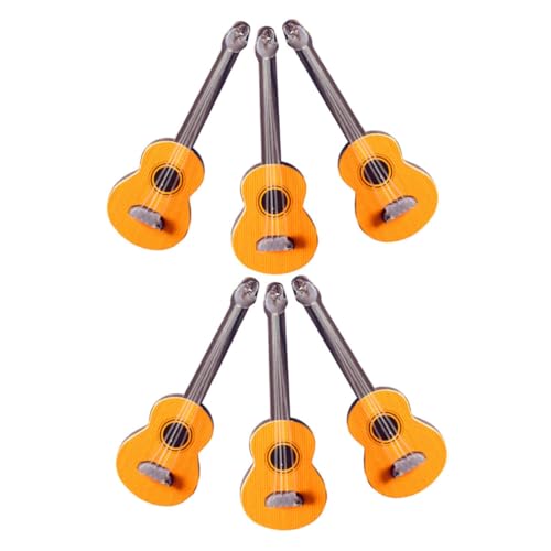 LRXIYODE 6 Stück Puppenhaus Gitarre Gitarrenhandwerk Musikinstrument Anzeigen Musikinstrument-Ornament Gitarrendekor Minigitarre Für Puppenhaus Gitarren-Instrument-Modell Holz LRXIYODE 6 Stück Puppenhaus Gitarre Gitarrenhandwerk Musikinstrument Anzeigen Musikinstrument-Ornament Gitarrendekor Minigitarre Für Puppenhaus Gitarren-Instrument-Modell Holz von LRXIYODE