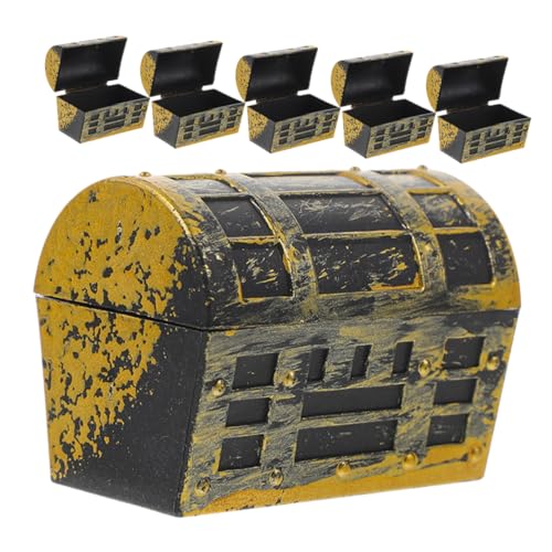 LRXIYODE 6 Stücke Miniatur Schatz Box Für Puppenhaus Decor Abs Kunststoff Miniatur Möbel Zubehör Set von LRXIYODE